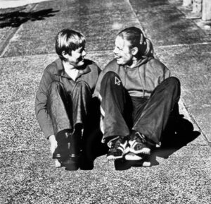Jan and Becks, from Terry Winn’s Caring Moments collection, a project with Carers NZ