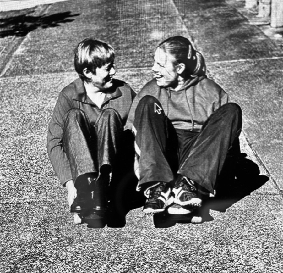 Jan and Becks, from Terry Winn’s Caring Moments collection, a project with Carers NZ
